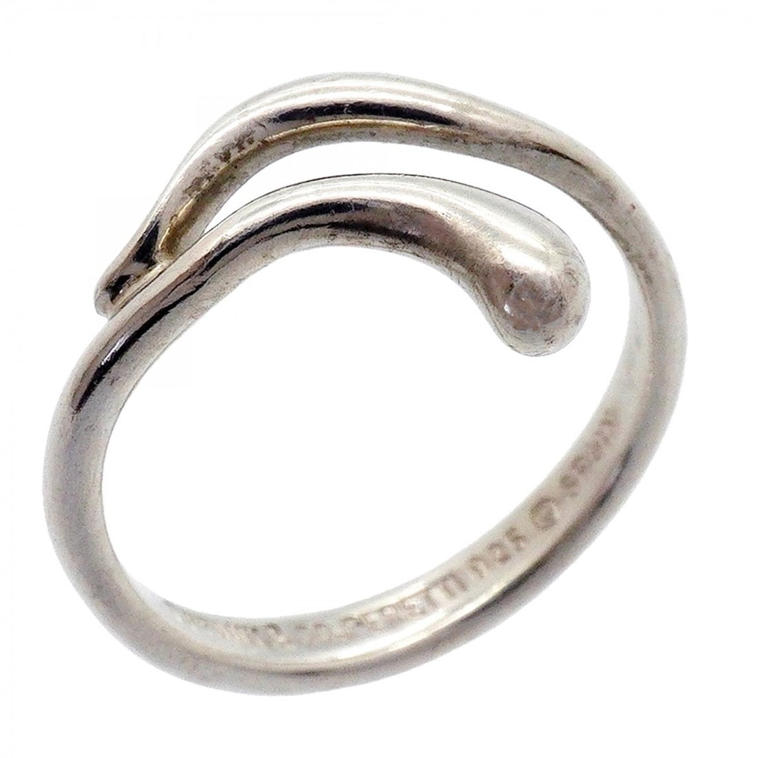 Tiffany & Co. Teardrop Ring, Sterling Silver 925, Size 11.5 (Women's): --- Catalog ---Category: SizeJP Size: 11.5US Size: 6Category: DesignType: Band ringGender: WomenMaterial: Silver 925Category: GeneralBrand: Tiffany--- Item List ---Section: ConditionRanking: Rank B Us