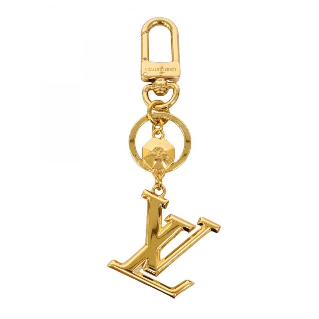 Louis Vuitton Keychain Charm LV Facette M65216 Gold Women's: --- Catalog ---Category: SizeSize (HxWxD): 12cm x 3.5cm x 5.00mm / 4.72'' x 1.37'' x 0.19''Category: DesignType: KeyringColor: GoldGender: WomenCategory: GeneralMPN: M65216Brand: Louis Vuitton--- Item