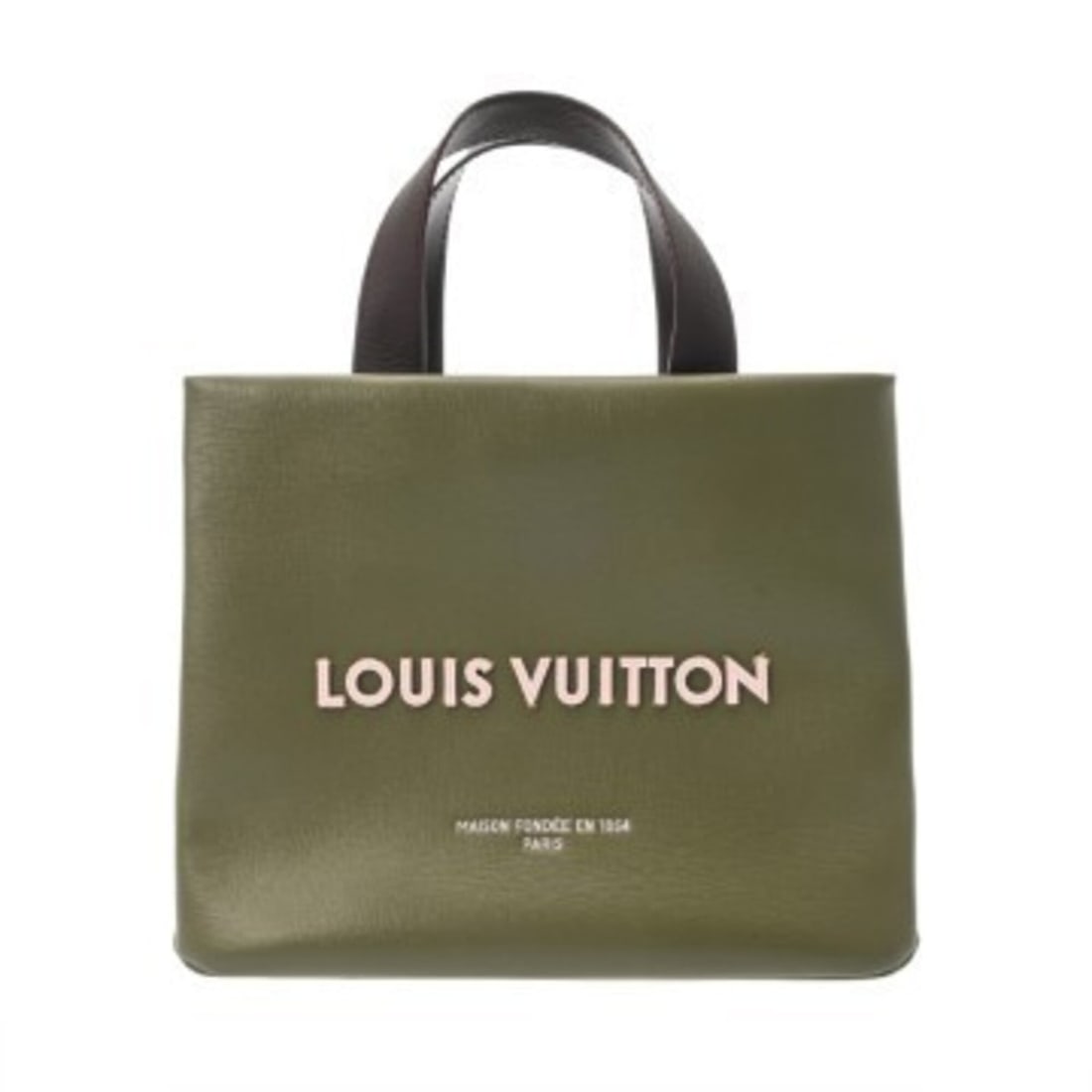 LOUIS VUITTON Louis Vuitton Mini Shopper Tote 2WAY Khaki Green M15238 Women's Cowhide Leather Bag A: --- Catalog ---Category: SizeSize (HxWxD): 21cm x 25cm x 12cm / 8.26'' x 9.84'' x 4.72''Category: DesignType: Tote bagColor: Green, KhakiGender: WomenMaterial: Leather Leather/Fur Type: CowhideCategor