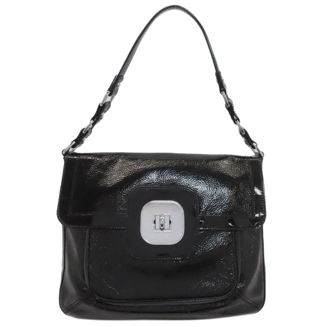 Longchamp One-Shoulder Shoulder Bag, Enamel, Women's: --- Catalog ---Category: SizeSize (HxWxD): 24cm x 30cm x 3.5cm / 9.44'' x 11.81'' x 1.37''Category: DesignType: Shoulder bagColor: BlackGender: WomenCategory: GeneralBrand: Longchamp--- Item List ---S