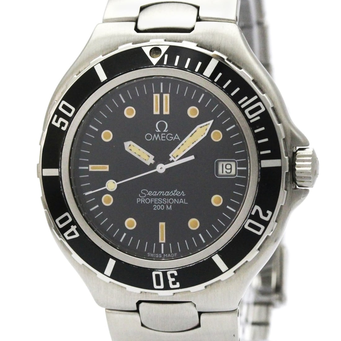 OMEGA Seamaster Professional 200M Quartz Mens Watch 2850.50 Polished: --- Catalog ---Category: SizeCase Diameter: 38mm / 1.5''Category: DesignType: WristwatchStyle: SportGender: MenColor (Dial): BlackMaterial (Band): Stainless steelMaterial (Case): Stainless steelCatego