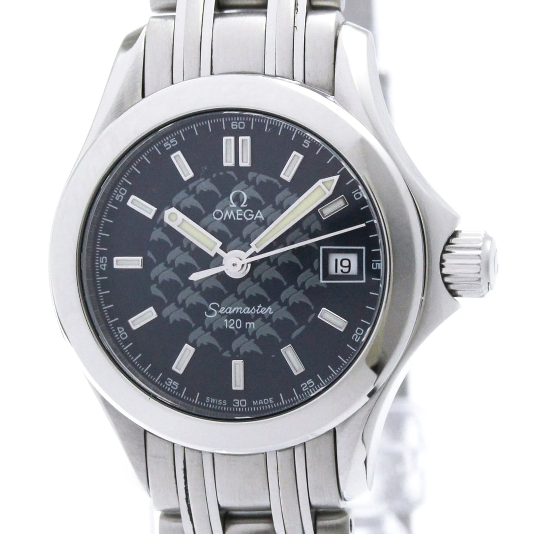OMEGA Seamaster 120M Jacques Mayol LTD Edition Watch 2588.80 Polished: --- Catalog ---Category: SizeCase Diameter: 26mm / 1.02''Category: DesignType: WristwatchStyle: SportGender: WomenColor (Dial): BlueMaterial (Band): Stainless steelMaterial (Case): Stainless steelCate