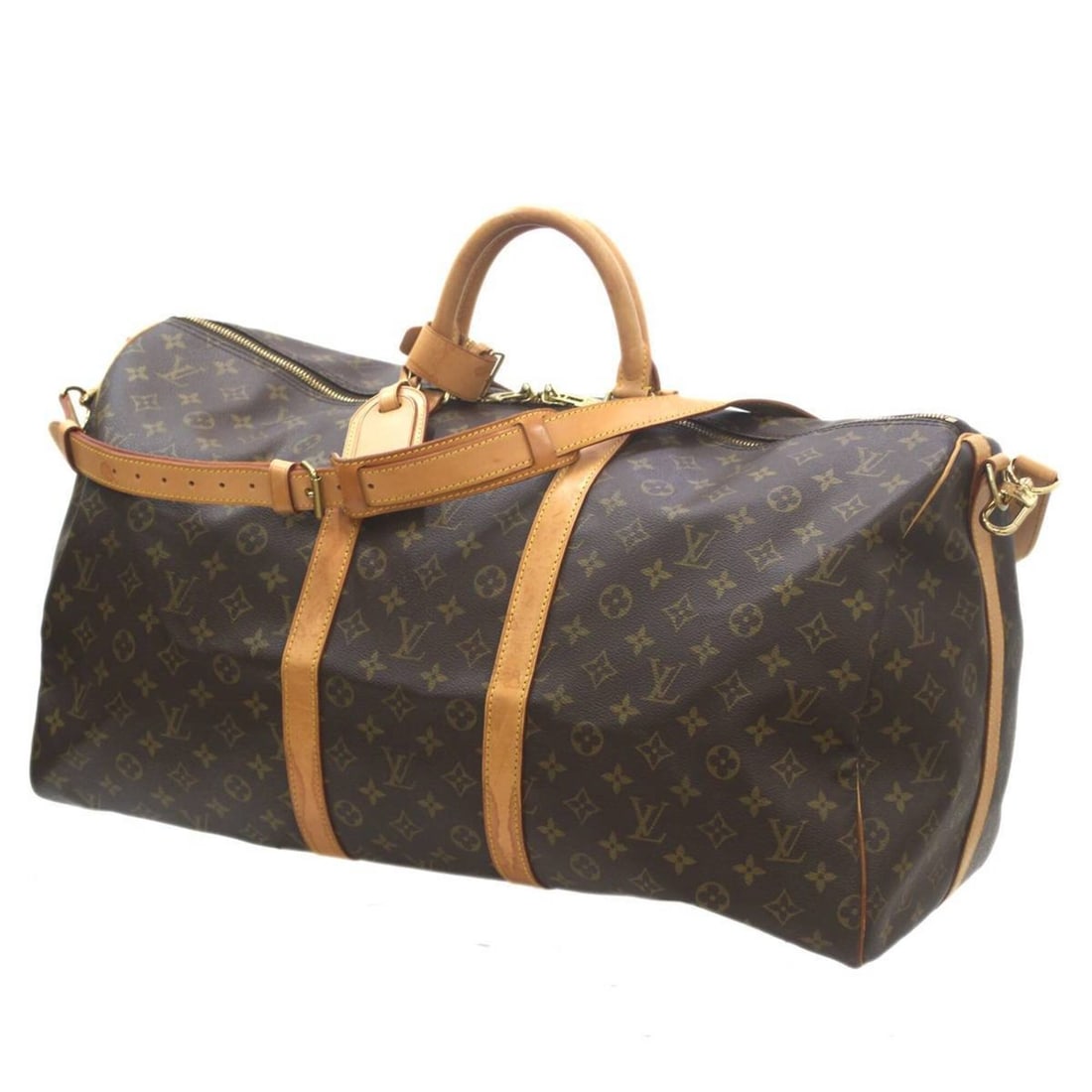 LOUIS VUITTON Keepall Bandoulière 55 Monogram Brown M41414 VI0937: --- Catalog ---Category: SizeHandle Drop: 12.00cm / 4.72''Size (HxWxD): 31cm x 56cm x 26cm / 12.2'' x 22.04'' x 10.23''Handle Length: 34cm / 13.38''Category: DesignType: Boston bagColor: BrownGender: 