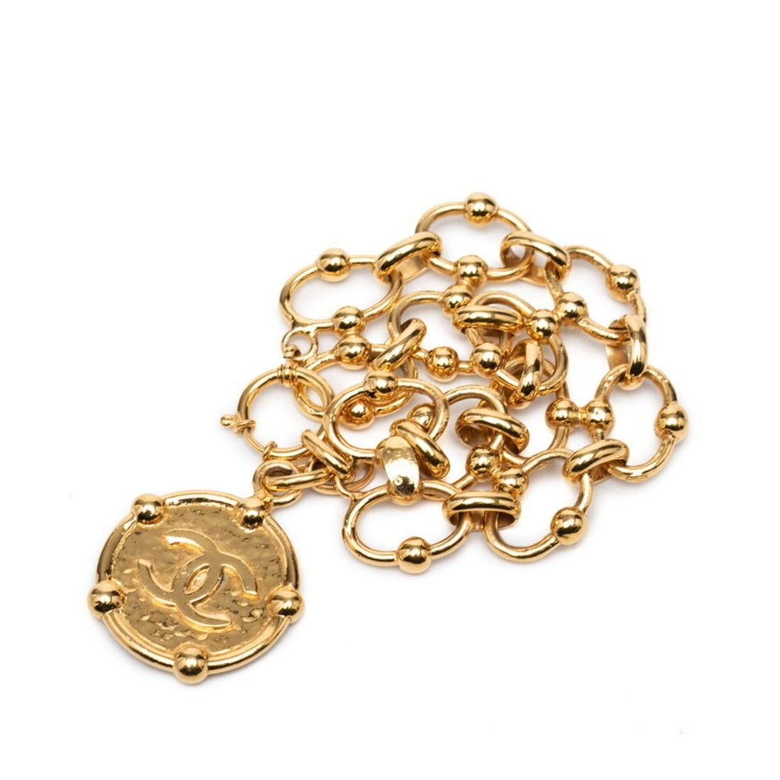 Chanel Coco Mark Chain Bracelet, Gold Plated, Women's CHANEL: --- Catalog ---Category: SizeLength: 17cm / 6.69''Category: DesignType: Charm braceletColor: GoldGender: WomenMaterial: Gold platingCategory: GeneralBrand: Chanel--- Item List ---Section: ConditionRan