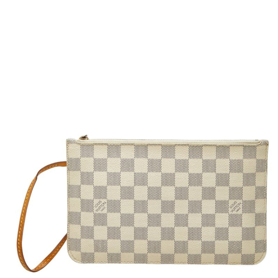 Louis Vuitton Damier Azur Neverfull MM Handbag with Accessory Pouch, N41361, White Leather, Women's: --- Catalog ---Category: SizeSize (HxWxD): 15cm x 24.5cm x 5.00mm / 5.9'' x 9.64'' x 0.19''Category: DesignType: PouchColor: WhiteGender: WomenMaterial: PVC , Leather Category: GeneralBrand: Louis Vui
