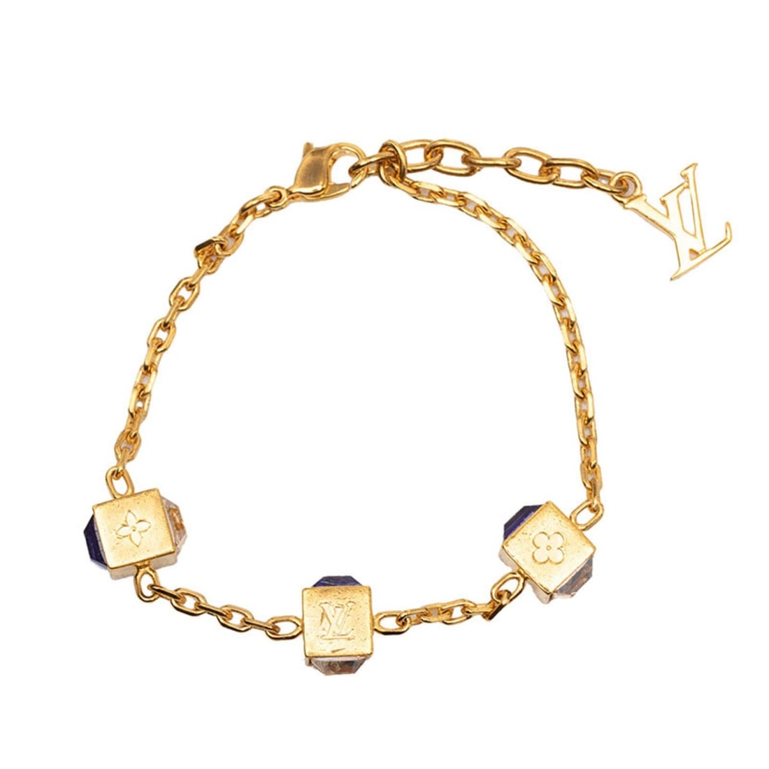 Louis Vuitton Bracelet Gamble M65209 Gold Purple Plated Women's LOUIS VUITTON: --- Catalog ---Category: SizeLength: 17.5cm / 6.88''Category: DesignType: Charm braceletColor: Gold, PurpleGender: WomenMaterial: Gold platingCategory: GeneralBrand: Louis Vuitton--- Item List ---Sect