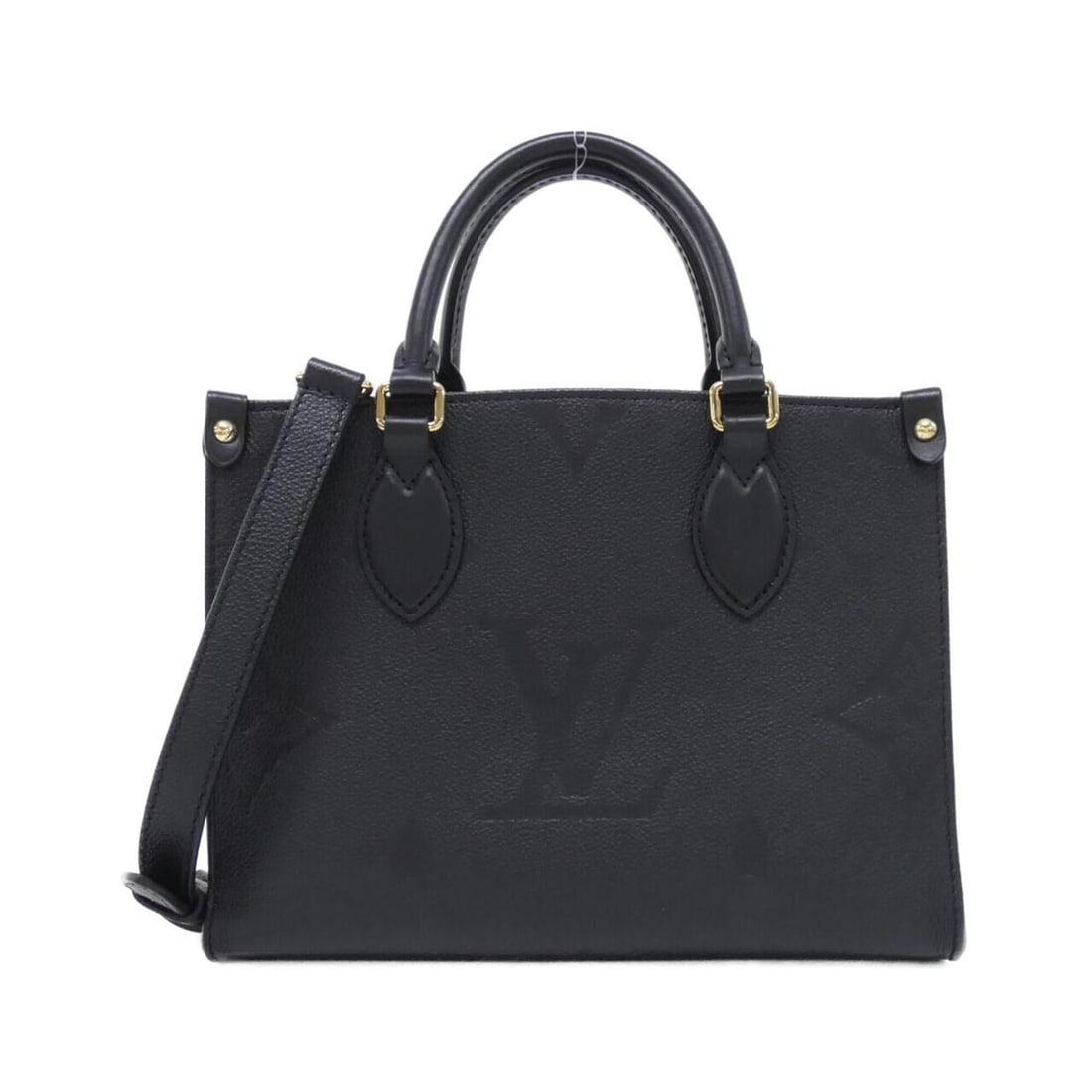 Louis Vuitton Monogram Empreinte OnTheGo PM M45653 Handbag: --- Catalog ---Category: SizeSize (HxWxD): 19cm x 25cm x 11cm / 7.48'' x 9.84'' x 4.33''Category: DesignType: HandbagColor: BlackGender: WomenMaterial: Leather Hardware Color: GoldLeather/Fur Type: Ca