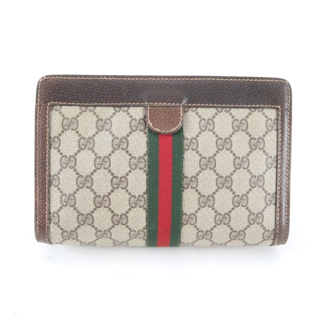 Gucci GG Supreme Sherry Line Leather Second Bag Clutch Handbag Pouch for Men: --- Catalog ---Category: SizeSize (HxWxD): 16cm x 23cm x 7cm / 6.29'' x 9.05'' x 2.75''Category: DesignType: Handbag, PouchColor: BrownGender: MenMaterial: GG Supreme Category: GeneralBrand: GucciCoun