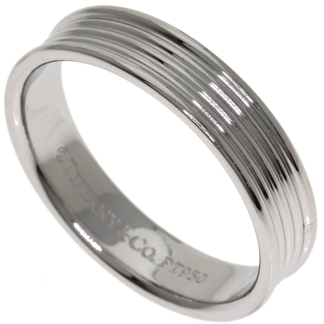 Tiffany & Co. Band Ring, Platinum PT950, Women's Ring.: --- Catalog ---Category: SizeJP Size: 21US Size: 10Category: DesignType: Band ringGender: WomenMaterial: Platinum 950Category: GeneralBrand: Tiffany--- Item List ---Section: ConditionRanking: Rank SA 