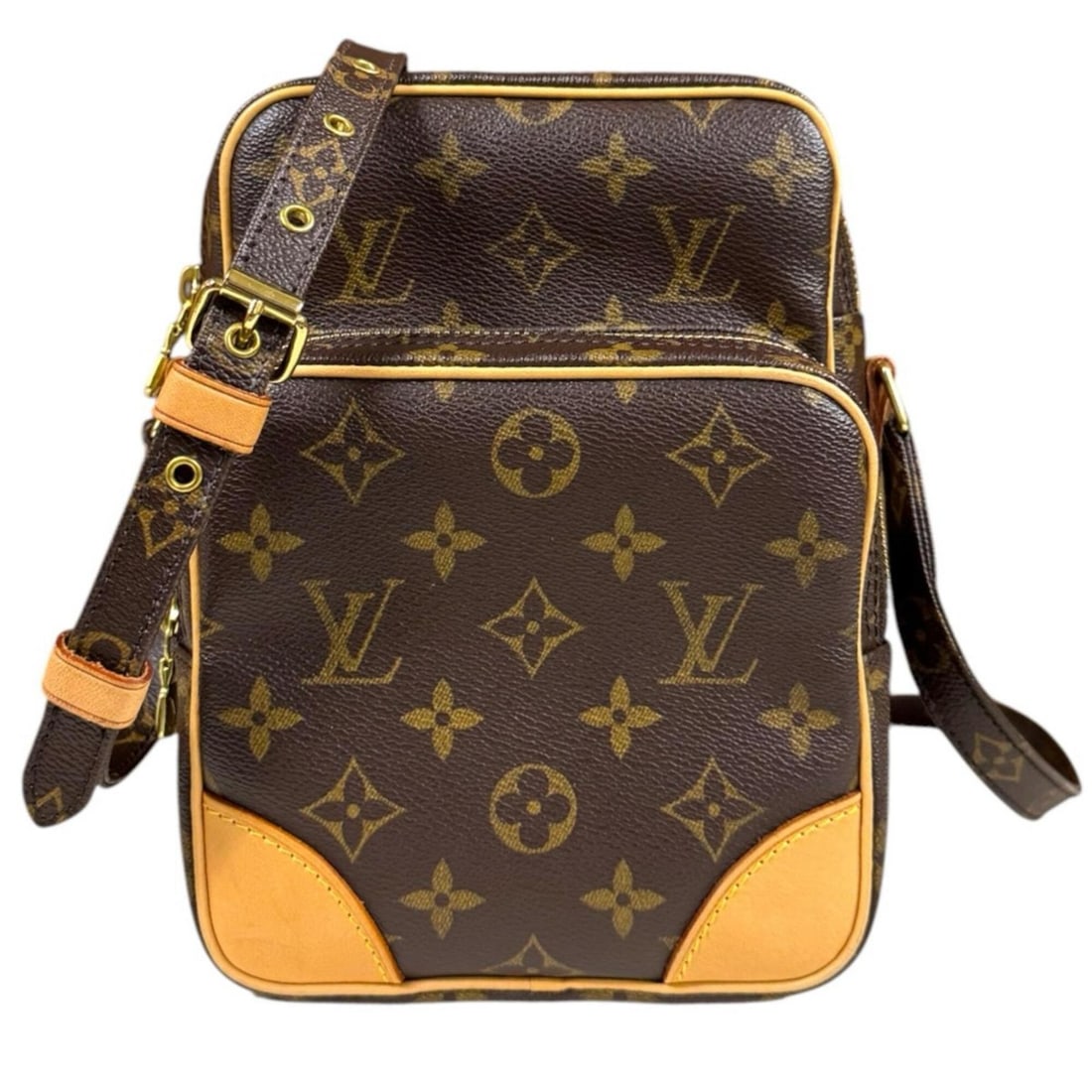 Louis Vuitton Amazon Monogram Shoulder Bag, Canvas M45236 Brown, Women's LOUIS VUITTON: --- Catalog ---Category: SizeWeight: 460g / 1.01lb.Size (HxWxD): 21cm x 15cm x 9cm / 8.26'' x 5.9'' x 3.54''Strap Length: 118cm - 133cm / 46.45'' - 52.36''Category: DesignType: Shoulder bagColor: Brow