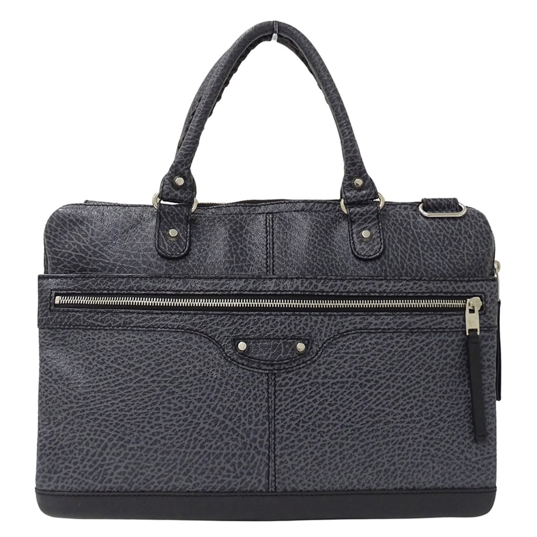 Balenciaga BALENCIAGA Men's Handbag, Brand Business Bag, Leather, Blue-Gray, 340683 Briefcase: --- Catalog ---Category: SizeSize (HxWxD): 26.5cm x 38cm x 4cm / 10.43'' x 14.96'' x 1.57''Category: DesignType: Briefcase, HandbagColor: Blue, GrayGender: MenMaterial: Leather Category: GeneralMPN: 3