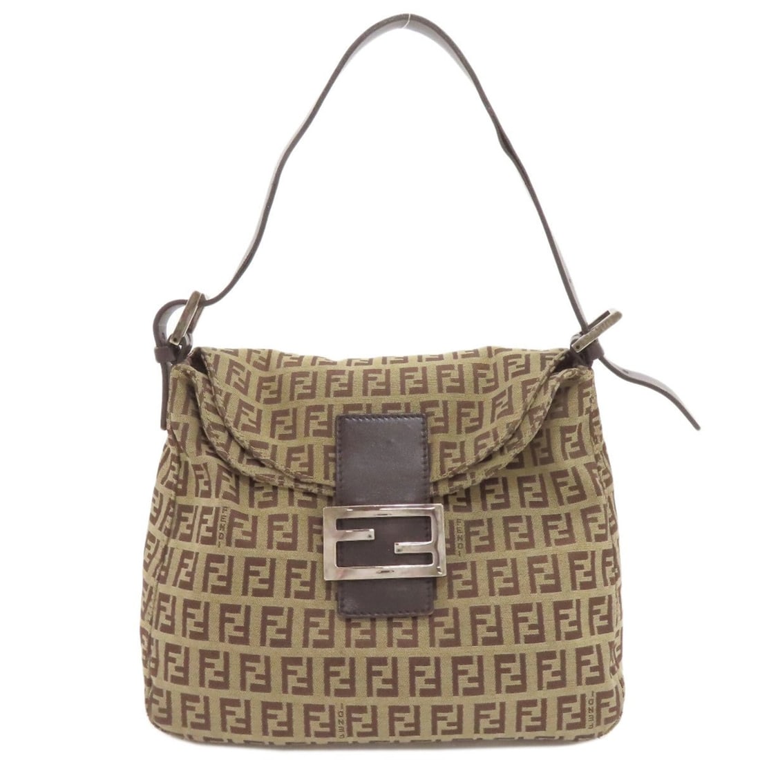Fendi Mamma Bucket Zucchino Canvas Handbag for Women: --- Catalog ---Category: SizeSize (HxWxD): 21cm x 24cm x 12cm / 8.26'' x 9.44'' x 4.72''Handle Length: 35cm - 50cm / 13.77'' - 19.68''Category: DesignType: HandbagColor: BrownGender: WomenMaterial: Ca
