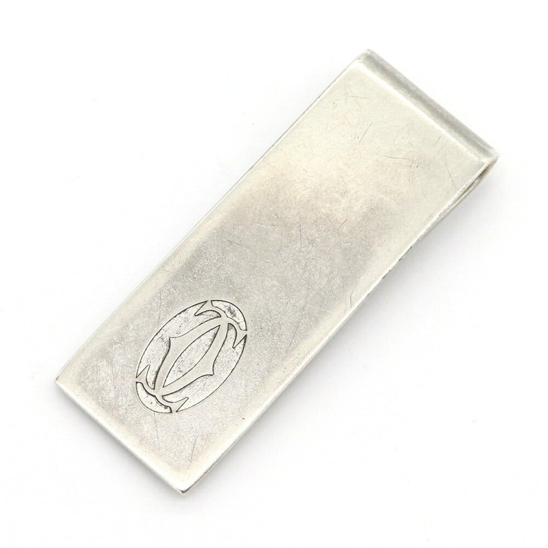 Cartier Money Clip 2C SV Sterling Silver 925 Bill Wallet for Men: --- Catalog ---Category: SizeWeight: 16.1g / 0.56oz.Size (HxWxD): 5cm x 1.8cm / 1.96'' x 0.7''Category: DesignType: Money clipGender: MenMaterial: Silver 925 Category: GeneralBrand: Cartier--- Item Li