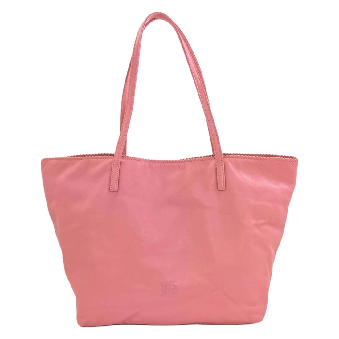 Loewe Logo Tote Bag, Nappa Leather, Women's LOEWE: --- Catalog ---Category: SizeSize (HxWxD): 25cm x 40cm x 15cm / 9.84'' x 15.74'' x 5.9''Handle Length: 47cm / 18.5''Category: DesignType: Tote bagColor: PinkGender: WomenMaterial: Nappa leather Catego