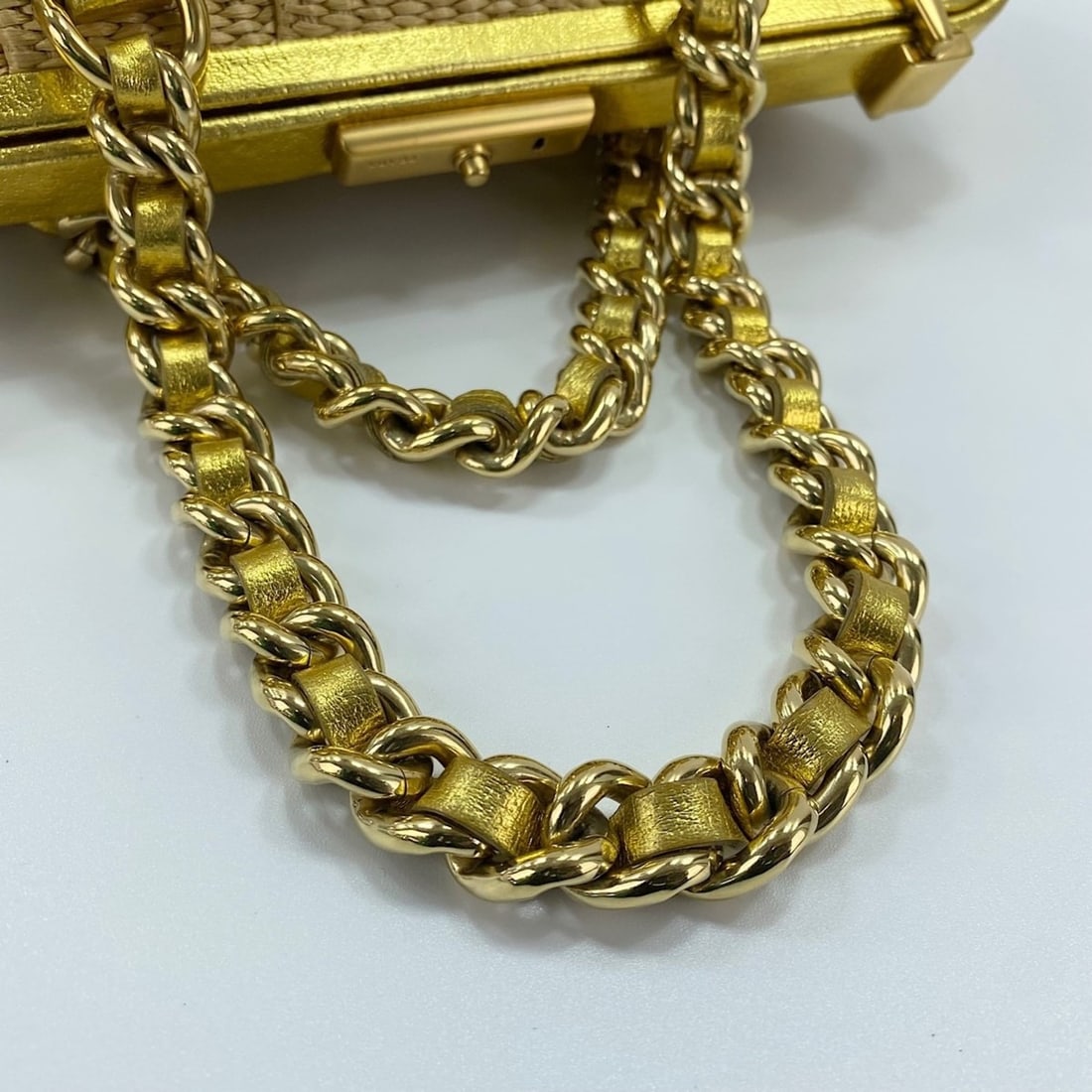 Prada handbag, gold - 10