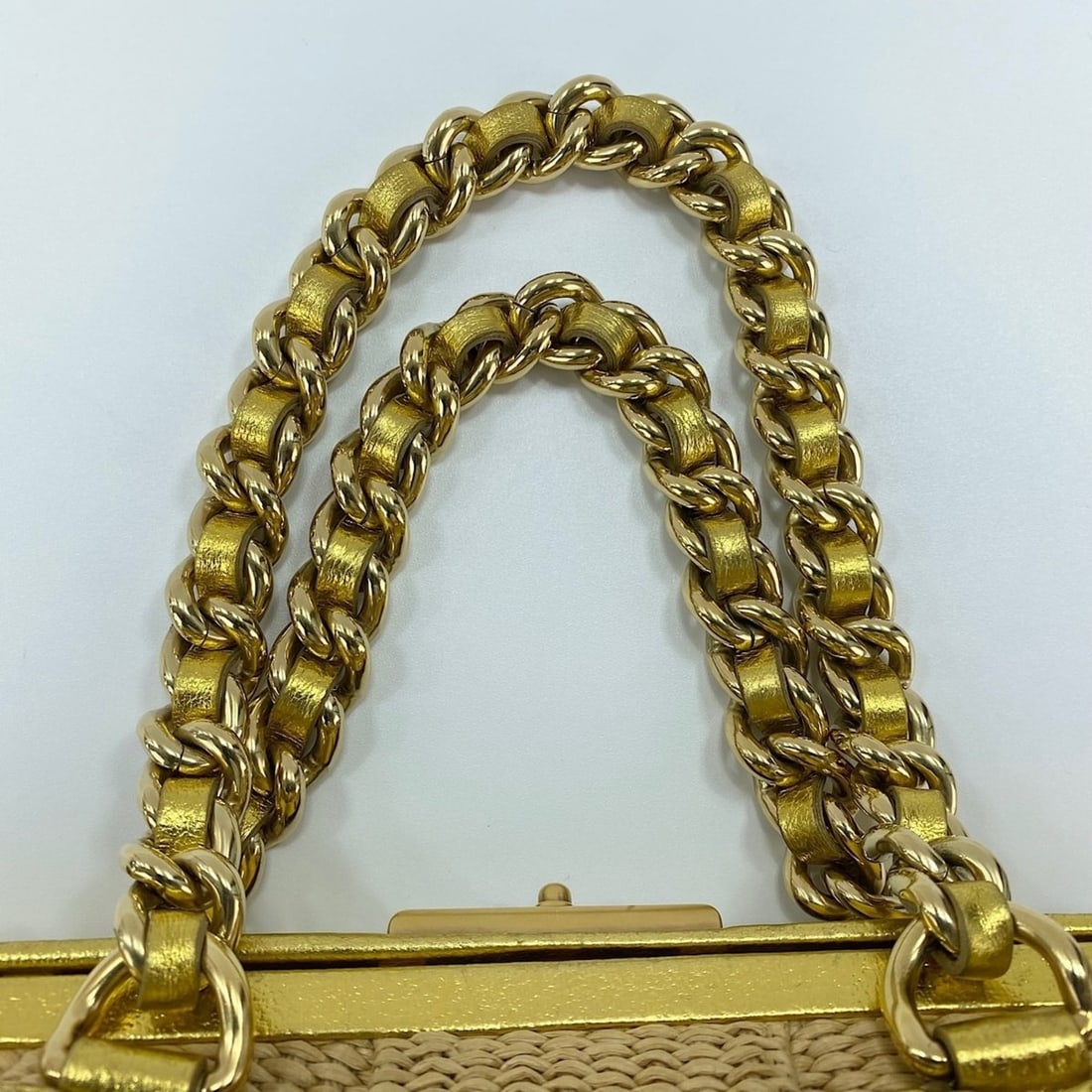 Prada handbag, gold - 11