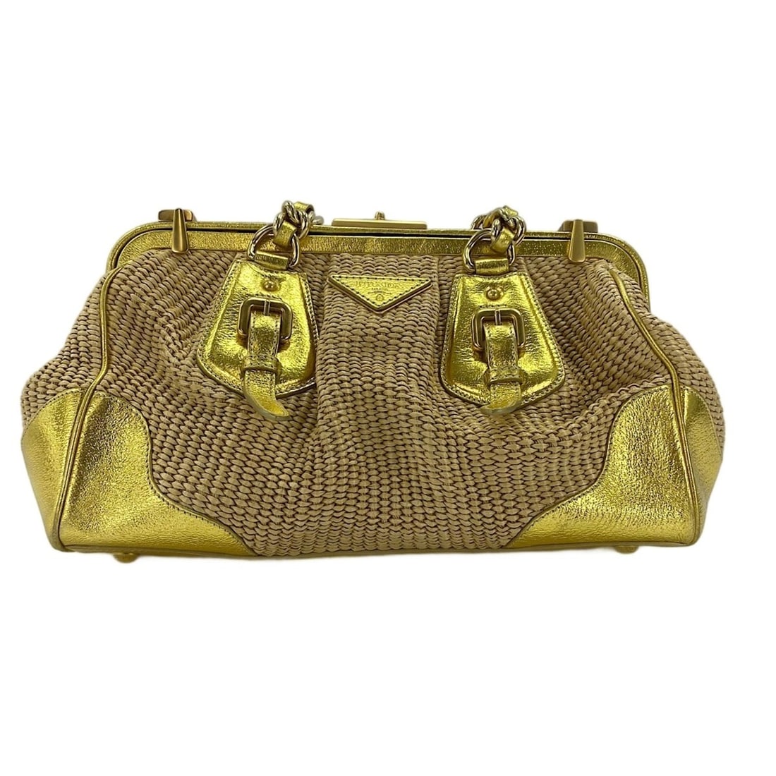 Prada handbag, gold - 2