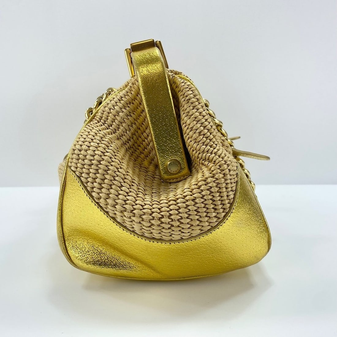 Prada handbag, gold - 6