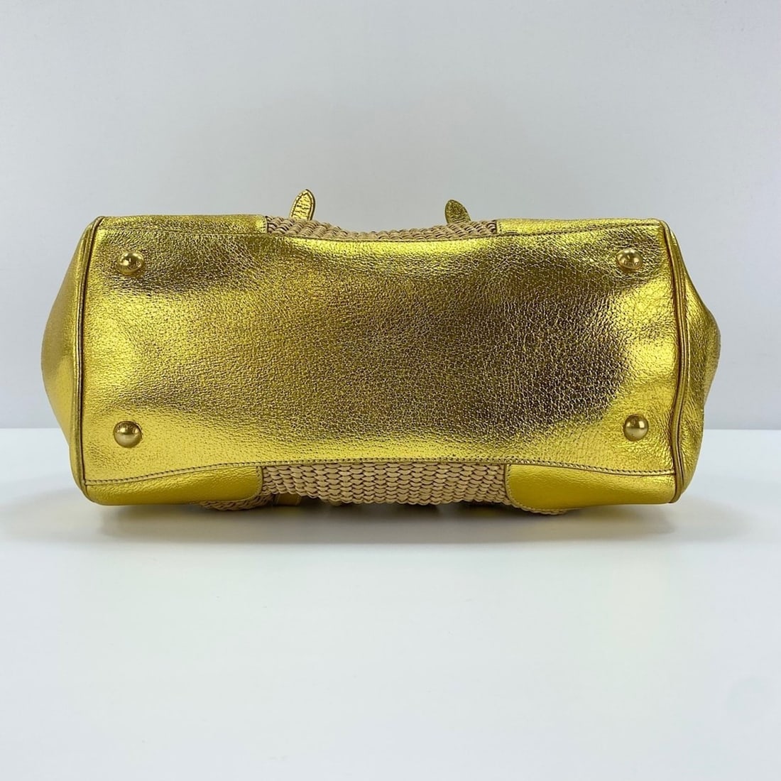 Prada handbag, gold - 7