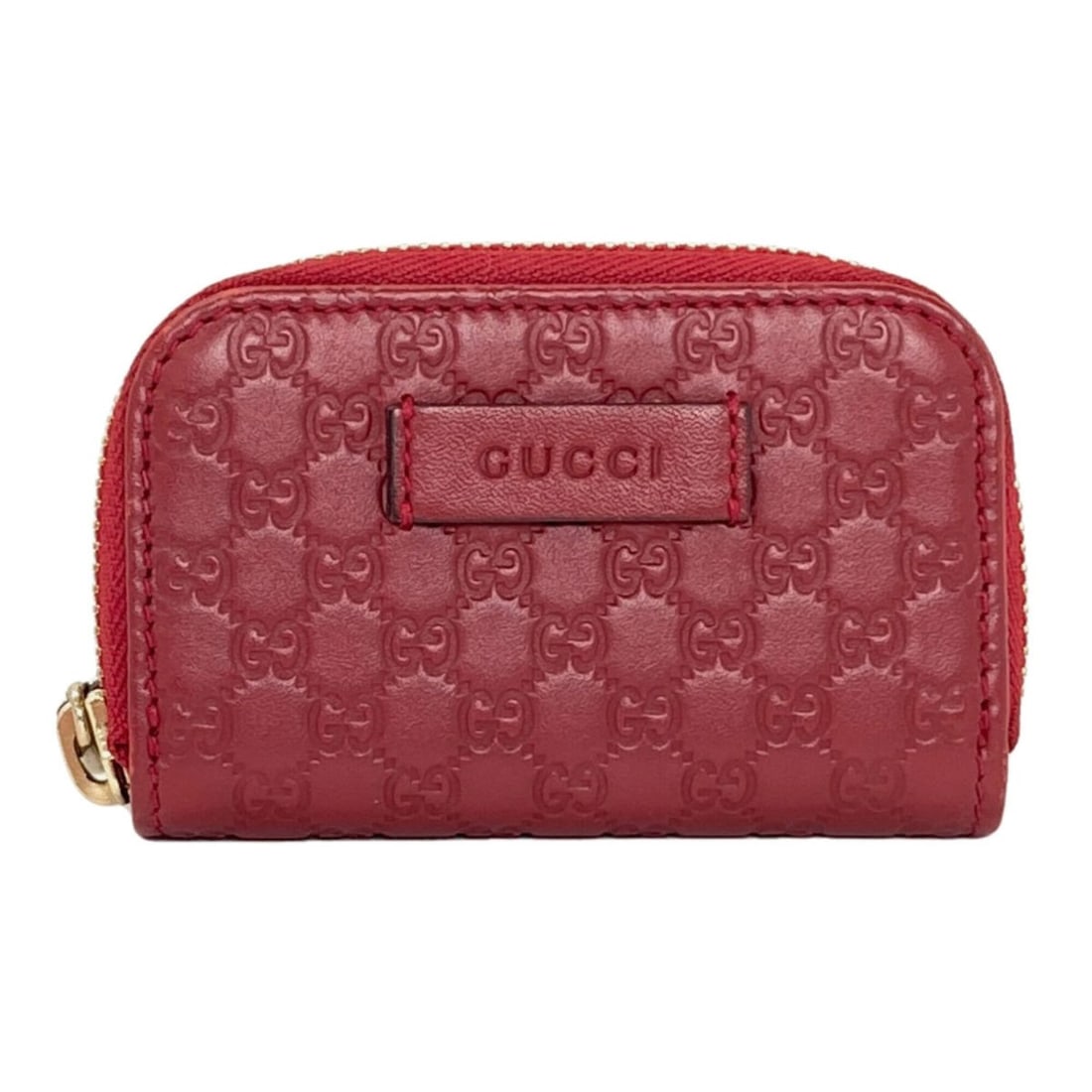 Gucci 449896 Outlet GG Signature Microssima Coin Case Leather Women's GUCCI: --- Catalog ---Category: SizeSize (HxWxD): 6.5cm x 9.5cm x 2cm / 2.55'' x 3.74'' x 0.78''Category: DesignType: Coin purse/coin caseColor: Red colorGender: WomenMaterial: Leather Category: GeneralMPN: 
