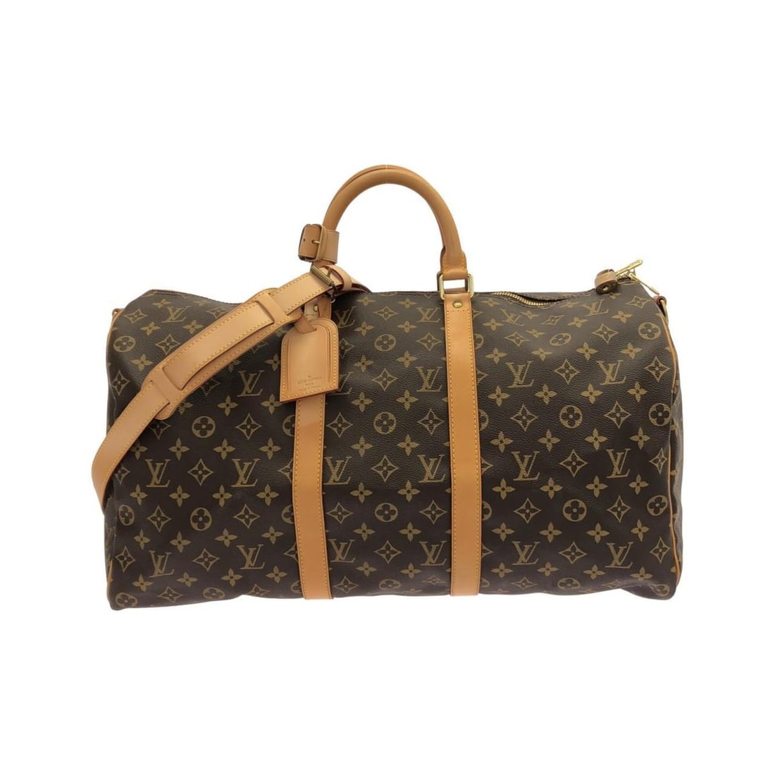 Louis Vuitton Monogram Keepall Bandoulière 50cm M41416 Boston Bag: --- Catalog ---Category: SizeSize (HxWxD): 27.5cm x 51cm x 22cm / 10.82'' x 20.07'' x 8.66''Category: DesignType: Boston bagColor: MarronGender: WomenMaterial: Coated canvas Hardware Color: GoldCatego
