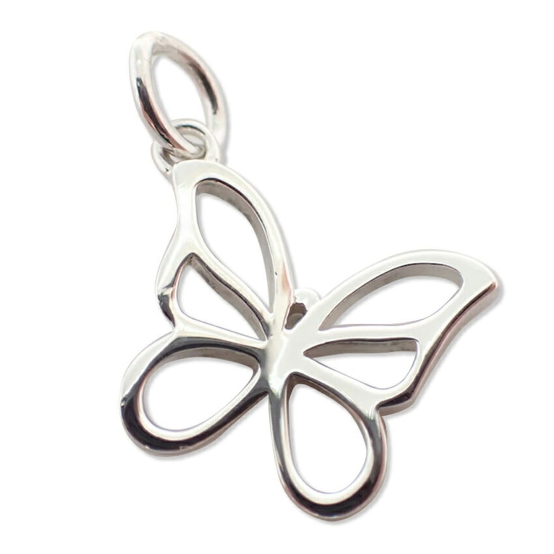 TIFFANY & Co. 925 Papillon Charm Pendant Top: --- Catalog ---Category: SizePendant Size: 14.4mm x 18.5mm / 0.56'' x 0.72''Category: DesignGender: WomenMaterial: Sterling silver 925Necklace Type: PendantCategory: GeneralBrand: Tiffany--- Item