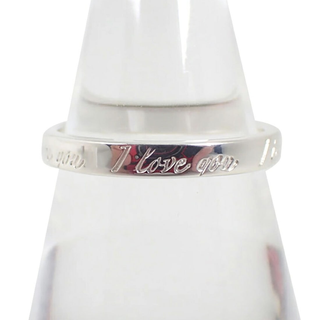 TIFFANY & Co. 925 Notes "I Love You" Narrow Ring, Size 12: --- Catalog ---Category: SizeUS Size: 6.5Brand Size: 52Category: DesignType: Band ringGender: WomenMaterial: Sterling silver 925Category: GeneralBrand: Tiffany--- Item List ---Section: ConditionRankin
