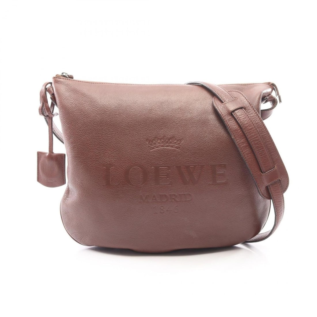 Loewe Heritage Shoulder Bag/Handbag, Leather, Women's, Brown: --- Catalog ---Category: SizeSize (HxWxD): 27cm x 30cm x 4cm / 10.62'' x 11.81'' x 1.57''Category: DesignType: Shoulder bagColor: BrownGender: WomenMaterial: Leather Category: GeneralBrand: Loewe--- I