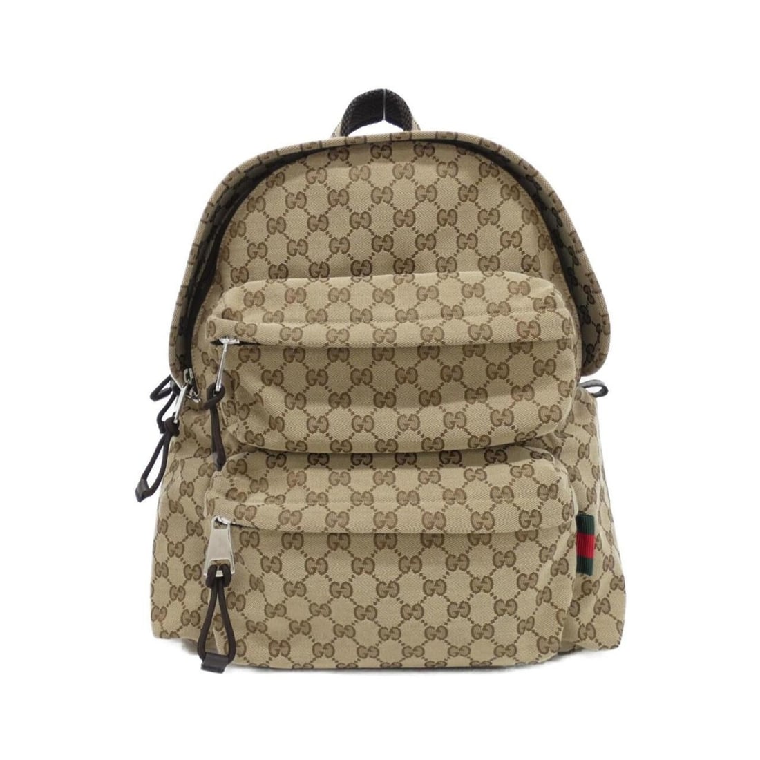 Gucci NEO ORIGINAL 800265 FADSC Backpack: --- Catalog ---Category: SizeSize (HxWxD): 40cm x 35cm x 15cm / 15.74'' x 13.77'' x 5.9''Category: DesignType: BackpackColor: Beige, Dark brownGender: Men,WomenMaterial: GG canvas Hardware Color: Silv