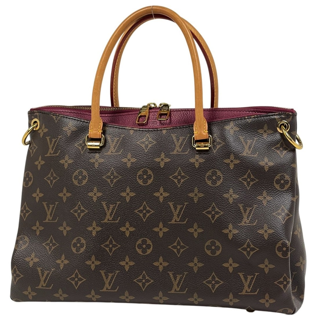 Louis Vuitton Pallas Shoulder Bag/2-Way Handbag, Monogram Brown Aurore (Purple) M40906, Women's: --- Catalog ---Category: SizeSize (HxWxD): 23cm x 33cm x 13cm / 9.05'' x 12.99'' x 5.11''Category: DesignType: Handbag, Shoulder bagColor: Aurore, Brown, PurpleGender: WomenMaterial: Monogram Category