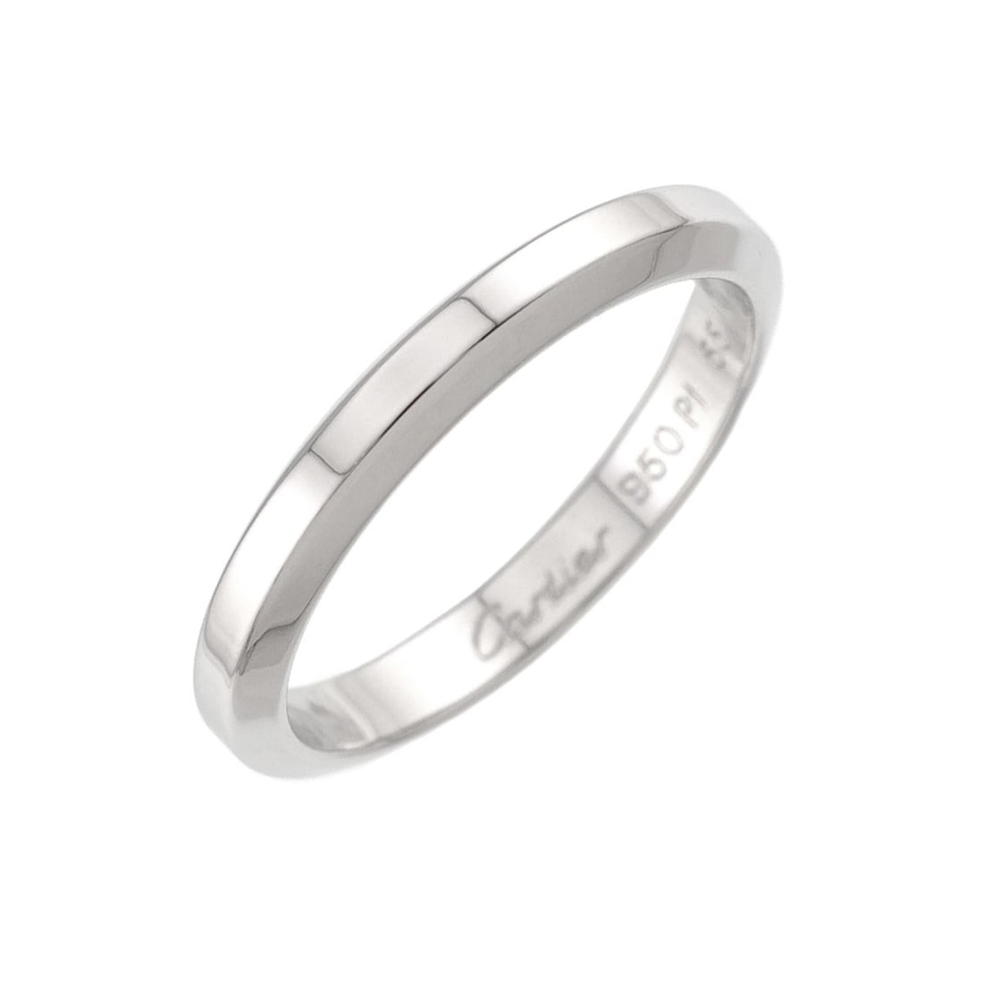 Cartier Declaration #55 Ring, 2.9mm wide, Platinum (Pt): --- Catalog ---Category: SizeUS Size: 7.5Brand Size: 55Category: DesignType: Band ringGender: WomenMaterial: Platinum 950Category: GeneralBrand: Cartier--- Item List ---Section: ConditionRanking: Rank