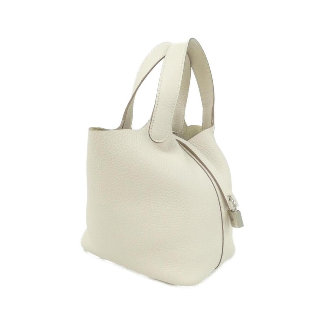Hermes Picotin Lock PM 056289CK Handbag: --- Catalog ---Category: SizeSize (HxWxD): 19cm x 18cm x 13.5cm / 7.48'' x 7.08'' x 5.31''Category: DesignType: HandbagColor: Cream, WhiteGender: WomenMaterial: Taurillon clemence leather Category: Ge