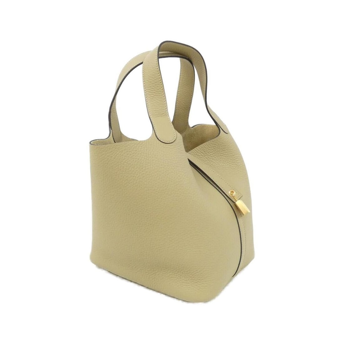 Hermes Picotin Lock MM 060991CC Handbag: --- Catalog ---Category: SizeSize (HxWxD): 23cm x 22cm x 18cm / 9.05'' x 8.66'' x 7.08''Category: DesignType: HandbagColor: BeigeGender: WomenMaterial: Taurillon clemence leather Category: GeneralMPN: