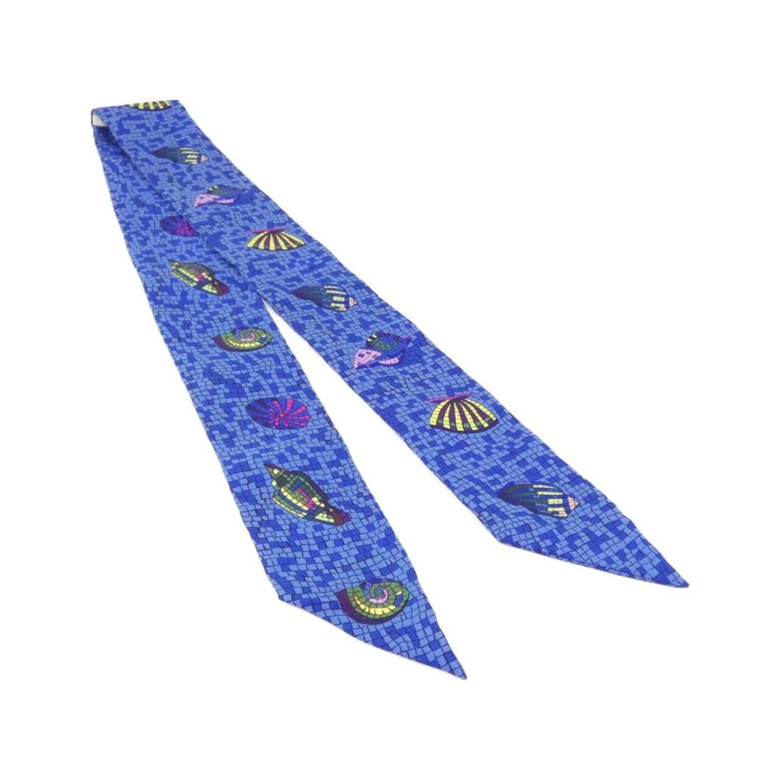 Hermes Twilly Scarf Muffler: --- Catalog ---Category: SizeSize (LxW): 5cm x 86cm / 1.96'' x 33.85''Category: DesignType: ScarfColor: BlueGender: Women,MenMaterial: Silk Category: GeneralBrand: Hermes--- Item List ---Section: Cond