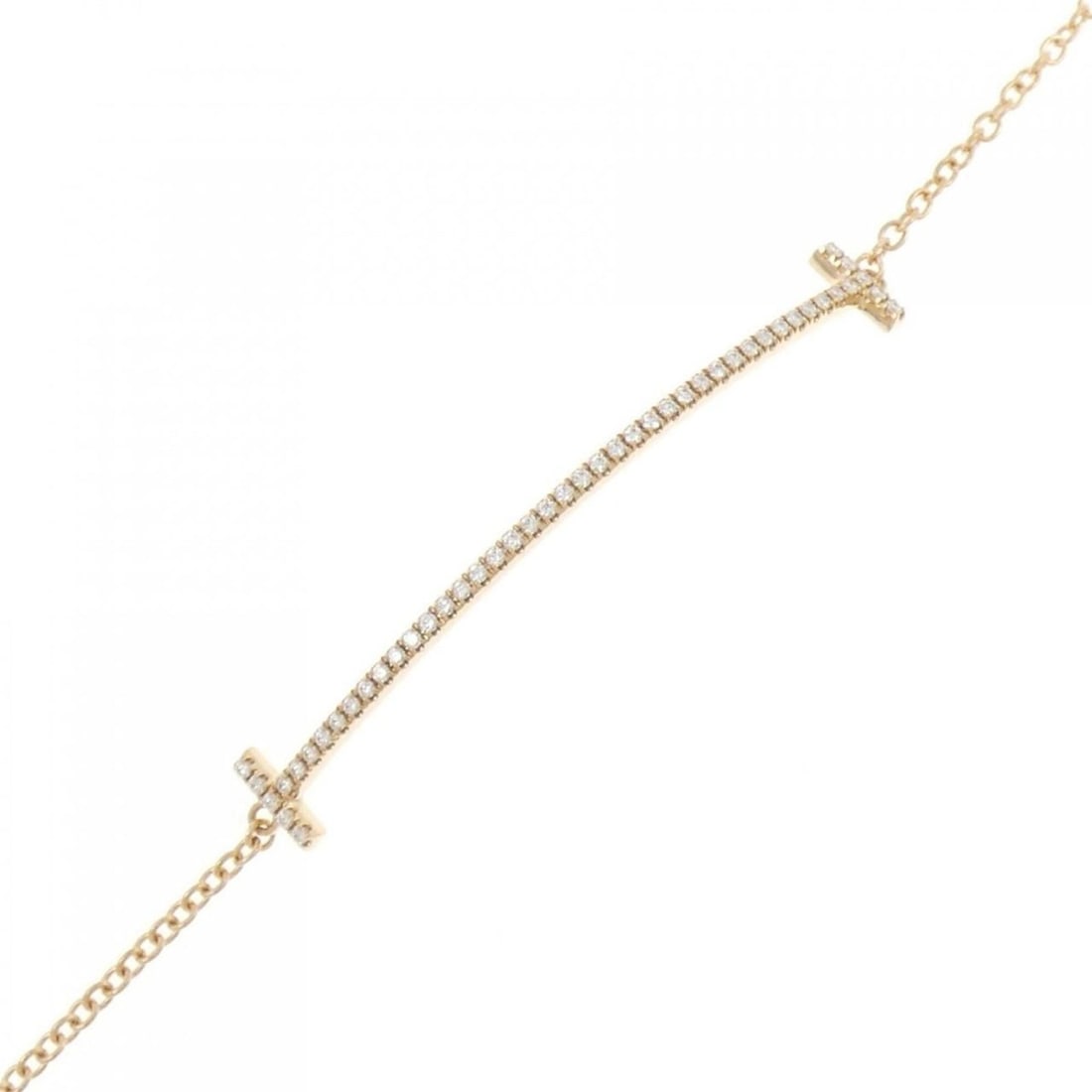 Tiffany T Smile Bracelet: --- Catalog ---Category: SizeLength: 16.5cm / 6.49''Category: DesignType: Charm braceletGender: WomenMaterial: Pink gold (18K)Category: GeneralBrand: Tiffany--- Item List ---Section: ConditionRanking: