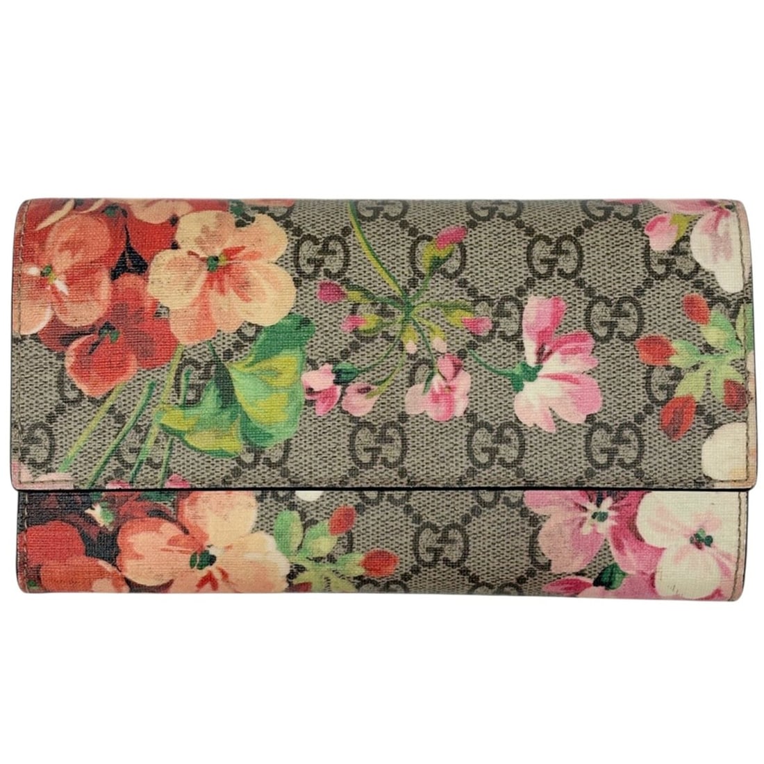 Gucci GG Blooms Continental Wallet, Long Supreme, Beige Multicolor, 404070, Women's: --- Catalog ---Category: SizeSize (HxWxD): 10.5cm x 19cm x 2cm / 4.13'' x 7.48'' x 0.78''Category: DesignType: Long wallet (bi-fold)Color: Beige, Multi-colorGender: WomenMaterial: GG Supreme Category:
