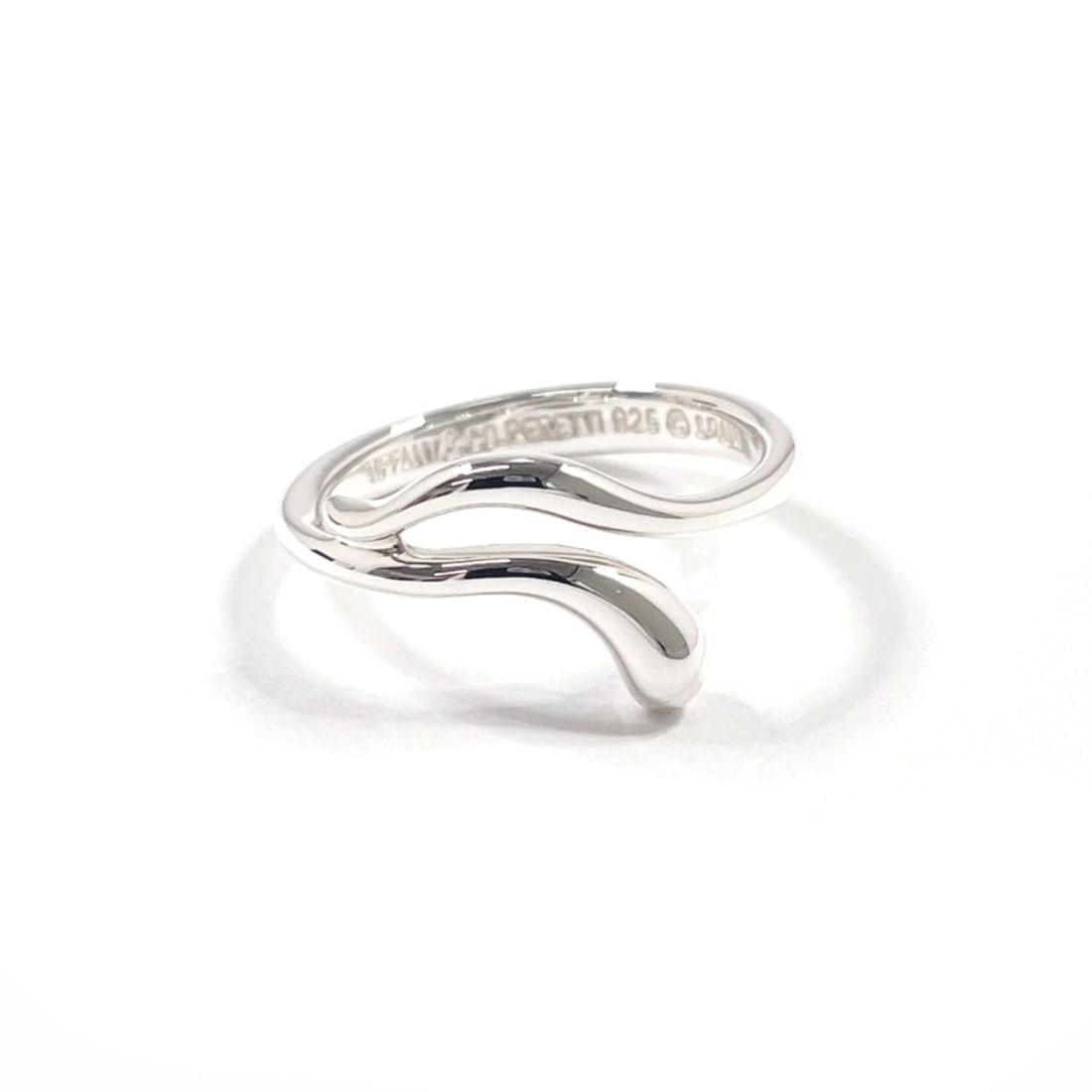 TIFFANY&Co. Tiffany Freeform Teardrop Elsa Peretti Ring, Sterling Silver 925, Size 9.5cm, Women's: --- Catalog ---Category: SizeJP Size: 9.5US Size: 5Category: DesignType: Band ringColor: SilverGender: WomenMaterial: Silver 925Category: GeneralBrand: TiffanyCountry of Origin: Spain--- Item List ---