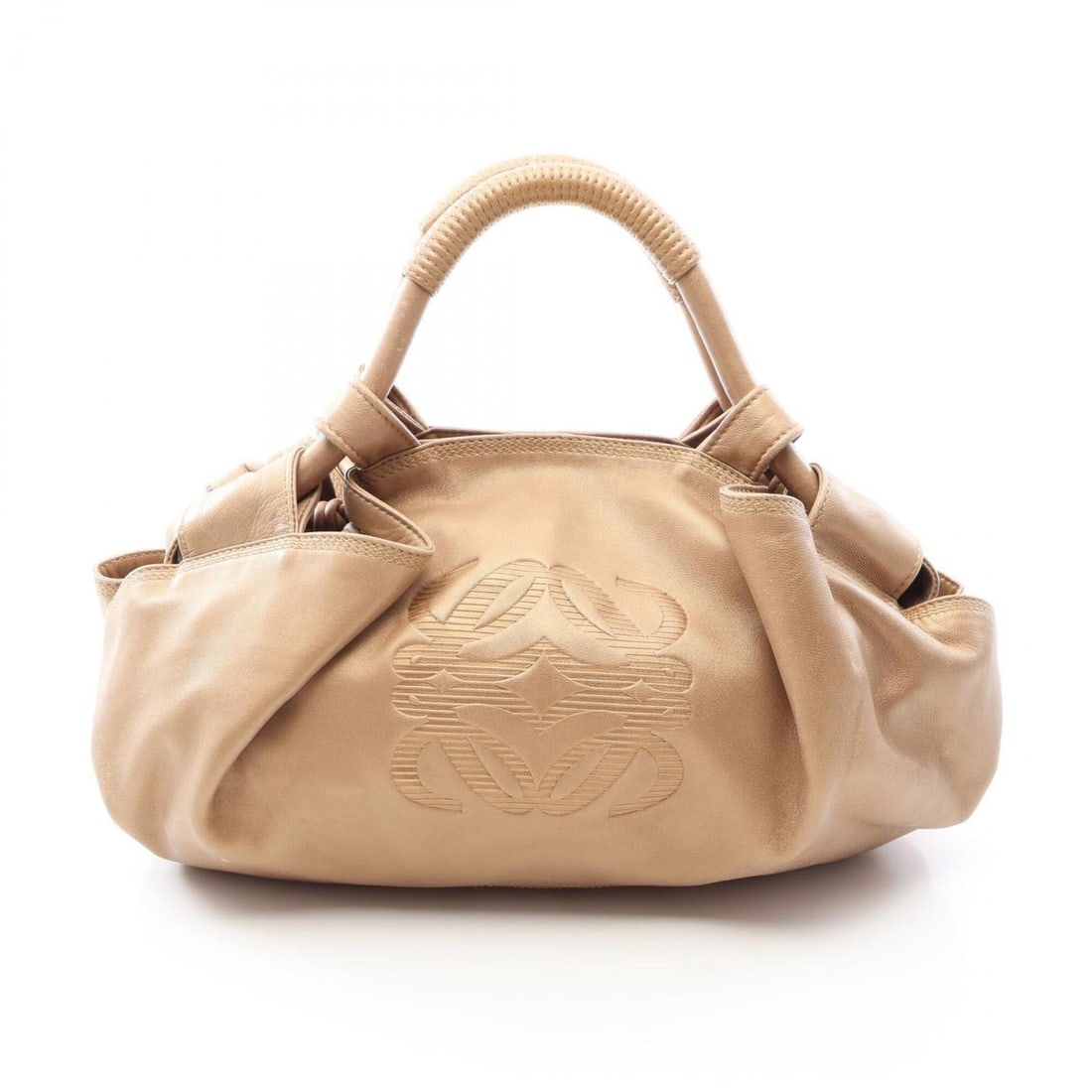 Loewe Nappa Aire Handbag, Leather, Women's, Gold Tone: --- Catalog ---Category: SizeSize (HxWxD): 18cm x 41cm x 17cm / 7.08'' x 16.14'' x 6.69''Category: DesignType: HandbagColor: GoldGender: WomenMaterial: Leather Category: GeneralBrand: Loewe--- Item Li