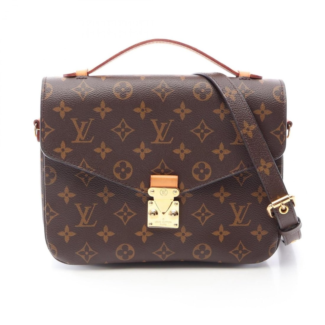 Louis Vuitton Pochette Metis MM 2-Way Handbag, Coated Canvas and Leather, Monogram Pattern, Women's,: --- Catalog ---Category: SizeSize (HxWxD): 18.5cm x 24cm x 6.5cm / 7.28'' x 9.44'' x 2.55''Category: DesignType: Handbag, PochetteColor: BrownGender: WomenMaterial: Coated canvas , Leather Category: G