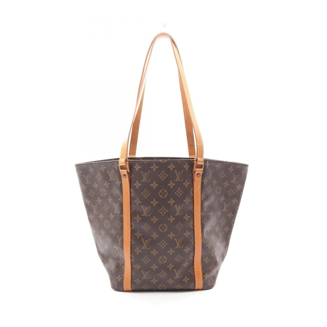 Louis Vuitton Sac Shopping Tote Bag Handbag, Coated Canvas and Leather, Monogram Pattern, Women's,: --- Catalog ---Category: SizeSize (HxWxD): 34cm x 25cm x 14.5cm / 13.38'' x 9.84'' x 5.7''Category: DesignType: Handbag, Tote bagColor: Brown, MonogramGender: WomenMaterial: Coated canvas Category: Ge