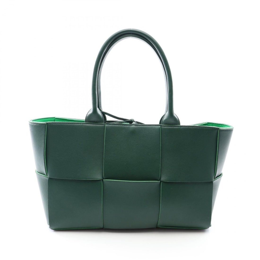 Bottega Veneta Arco Small Maxi Intrecciato Handbag, Leather, Women's, Green: --- Catalog ---Category: SizeSize (HxWxD): 20cm x 30cm x 12cm / 7.87'' x 11.81'' x 4.72''Category: DesignType: HandbagColor: GreenGender: WomenMaterial: Leather Category: GeneralBrand: Bottega Veneta-