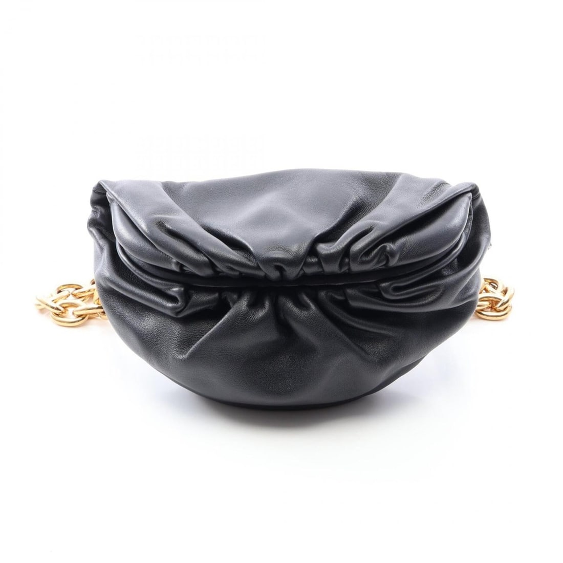 Bottega Veneta The Chain Pouch Mini Waist Bag, Body Handbag, Leather, Women's, Black, 651445: --- Catalog ---Category: SizeSize (HxWxD): 14cm x 23cm x 10cm / 5.51'' x 9.05'' x 3.93''Category: DesignType: Fanny pack, Handbag, PouchColor: BlackGender: WomenMaterial: Leather Category: GeneralMPN:
