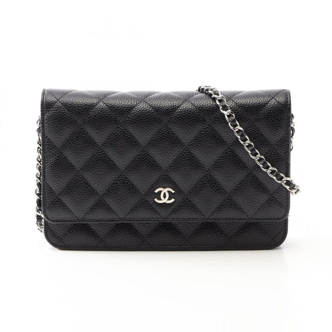 Chanel Matelassé Shoulder Bag/Handbag, Caviar Leather (Grained Calfskin), Women's, Black (1 of 9)