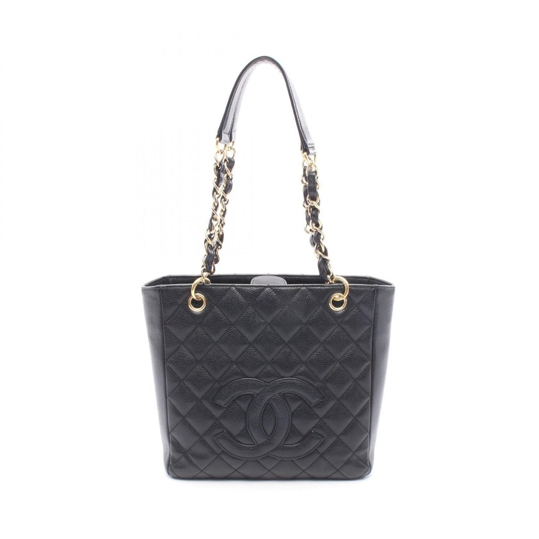 Chanel Matelassé PST Tote Bag Handbag, Caviar Leather (Grained Calfskin), Women's, Black, A50994: --- Catalog ---Category: SizeSize (HxWxD): 23cm x 24cm x 8cm / 9.05'' x 9.44'' x 3.14''Category: DesignType: Handbag, Tote bagColor: BlackGender: WomenMaterial: Grained Calfskin Hardware Color: GoldCa