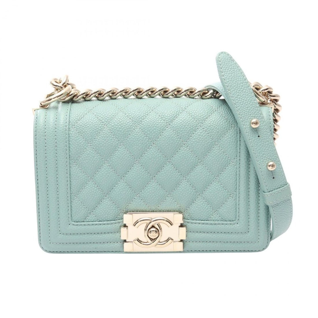 Chanel Boy Small Shoulder Bag/Handbag, Caviar Leather (Grained Calfskin), Women's, Blue, A67085: --- Catalog ---Category: SizeSize (HxWxD): 12cm x 20cm x 6cm / 4.72'' x 7.87'' x 2.36''Category: DesignType: Handbag, Shoulder bagColor: BlueGender: WomenMaterial: Grained Calfskin Hardware Color: Gol