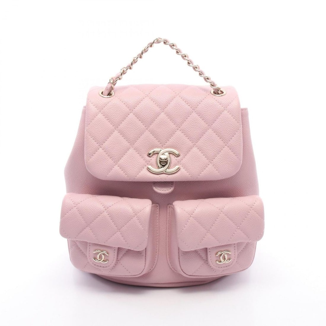 Chanel Small Backpack/Handbag, Caviar Leather (Grained Calfskin), Pink, AS3787 (1 of 7)