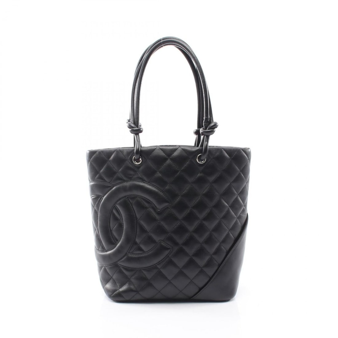 Chanel Cambon Line Medium Tote Bag Handbag Leather Women's Black A25167: --- Catalog ---Category: SizeSize (HxWxD): 24cm x 20cm x 11.5cm / 9.44'' x 7.87'' x 4.52''Category: DesignType: Handbag, Tote bagColor: BlackGender: WomenMaterial: Leather Hardware Color: SilverCatego