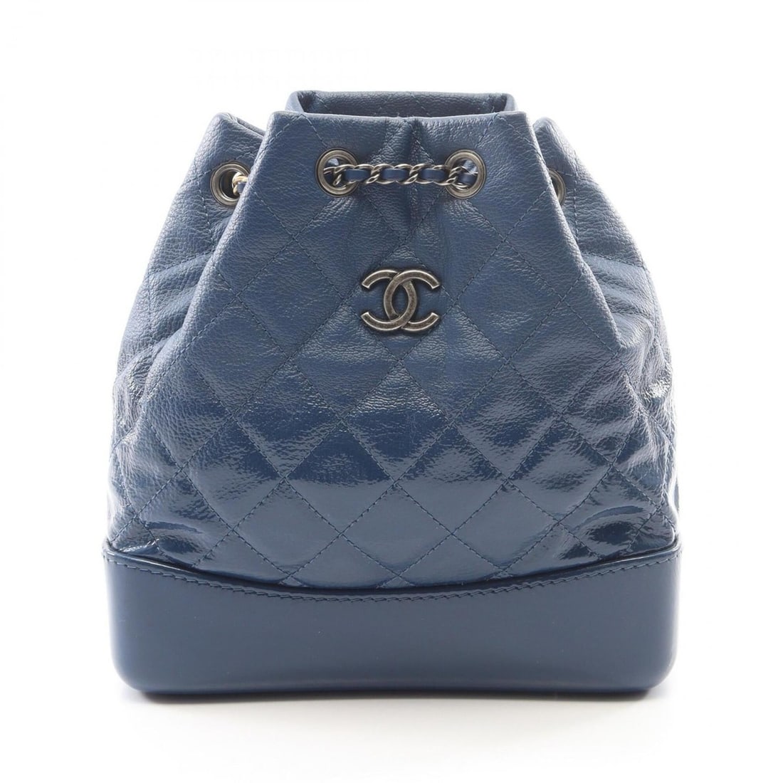 Chanel Gabrielle de Small Combination Hardware Backpack Handbag Leather Women's Blue (1 of 8)