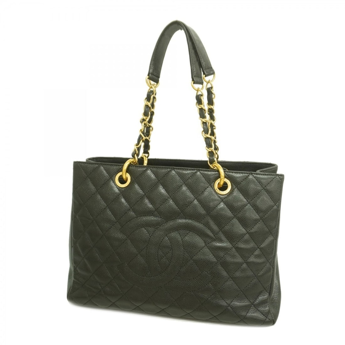 Chanel Tote Bag/Chain Tote, Matelassé Caviar Leather, Black, Women's: --- Catalog ---Category: SizeSize (HxWxD): 25cm x 33.5cm x 13cm / 9.84'' x 13.18'' x 5.11''Category: DesignType: Tote bagColor: BlackGender: WomenMaterial: Grained Calfskin Hardware Color: GoldCategor