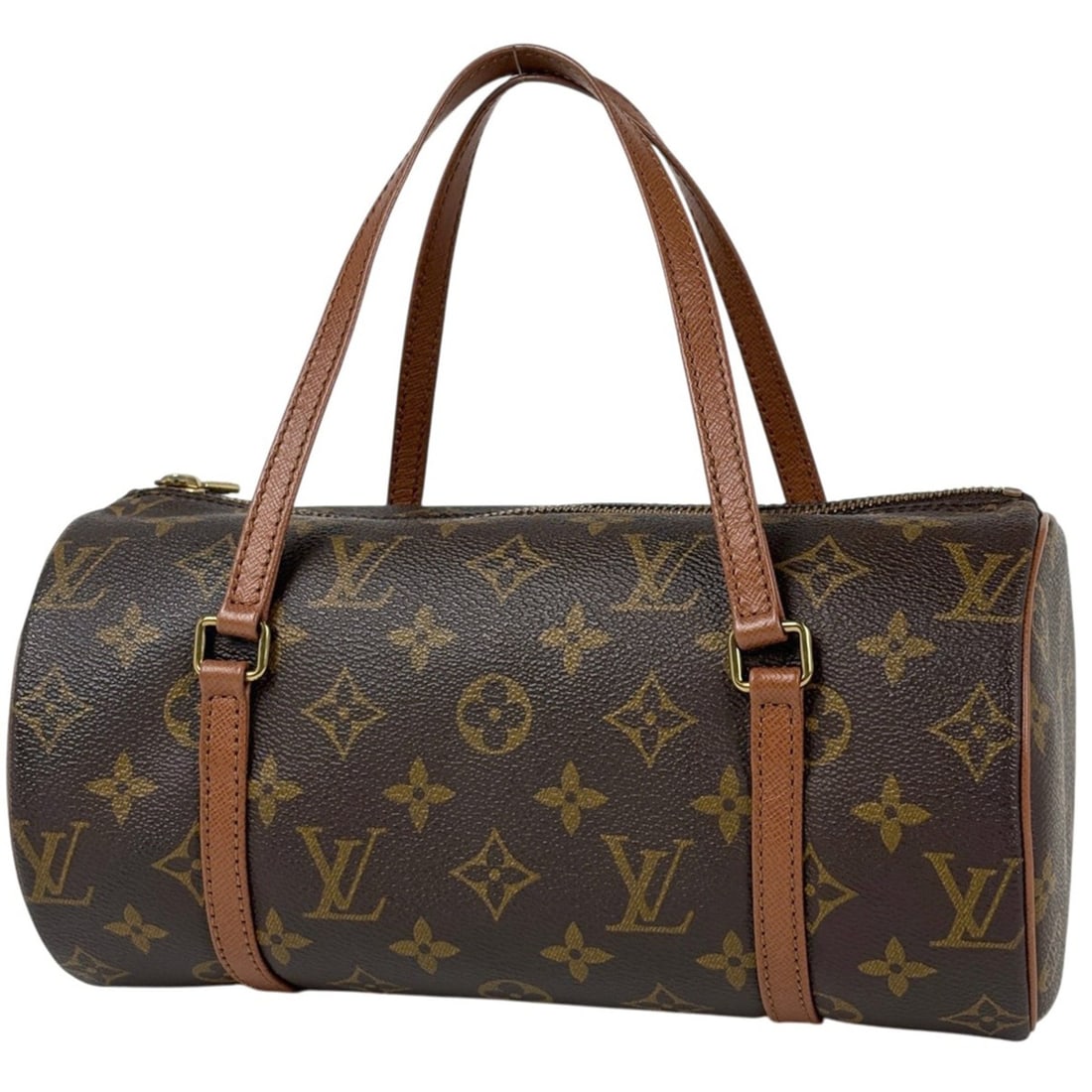Louis Vuitton Papillon 26 Cylindrical Handbag (Older Model) Monogram Brown M51366 Women's: --- Catalog ---Category: SizeSize (HxWxD): 13.5cm x 26cm x 13.5cm / 5.31'' x 10.23'' x 5.31''Category: DesignType: HandbagColor: BrownGender: WomenMaterial: Monogram Category: GeneralBrand: Louis Vuit